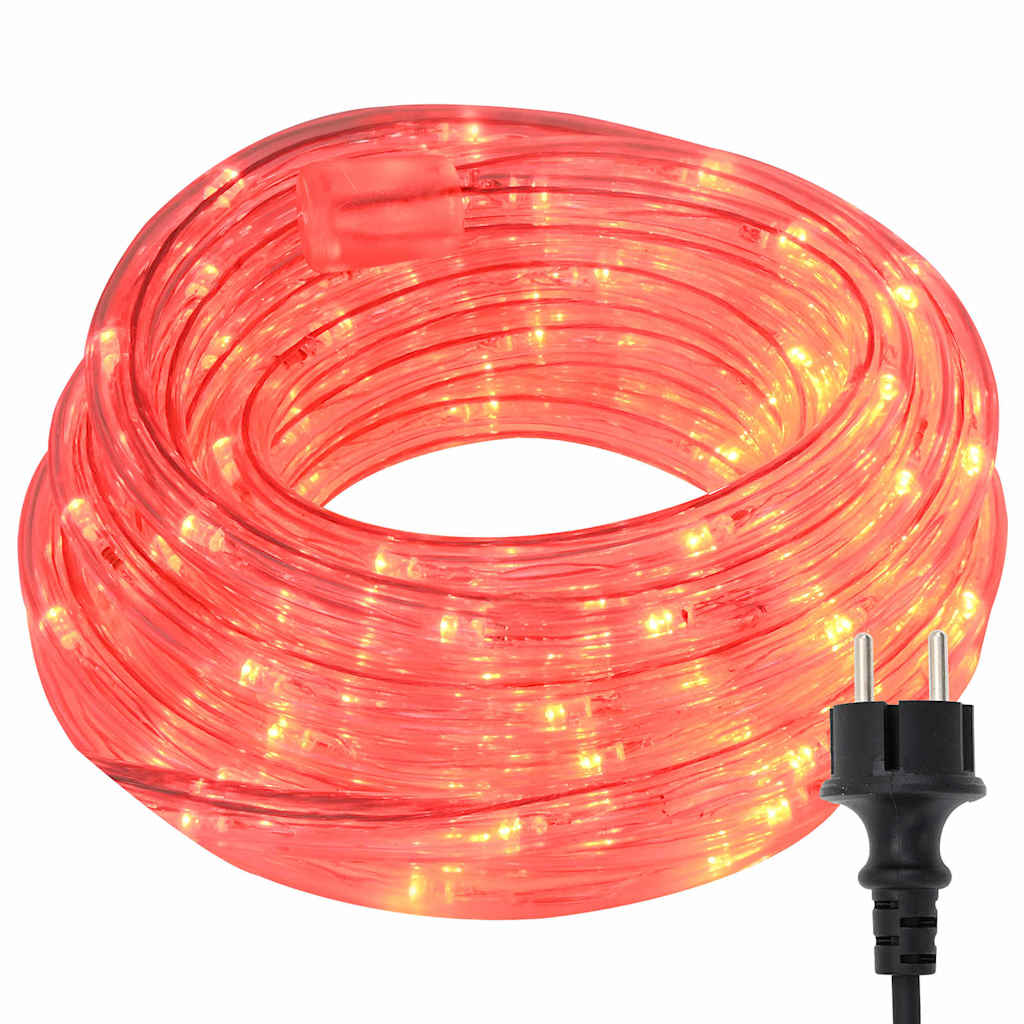 Lyskabel med 120 LED Rød 5 m PVC