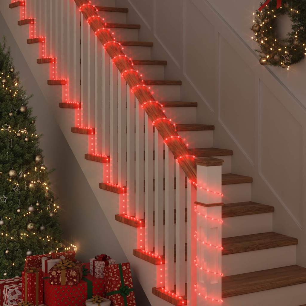 Lyskabel med 480 LED Rød 20 m PVC