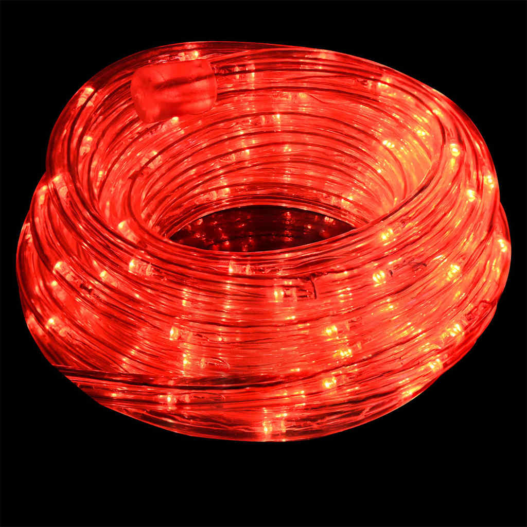Lyskabel med 2400 LED Rød 100 m PVC