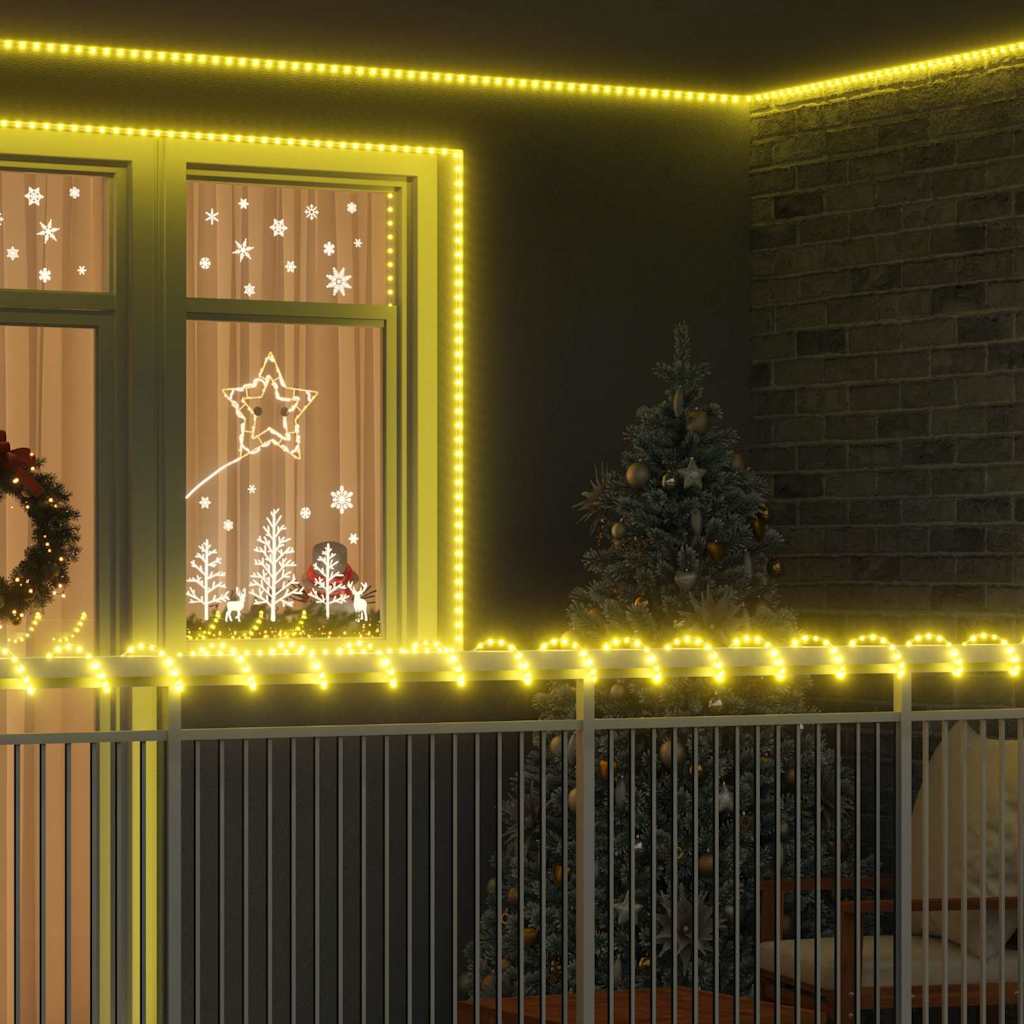 Lyskabel med 1200 LED Varmhvit 50 m PVC