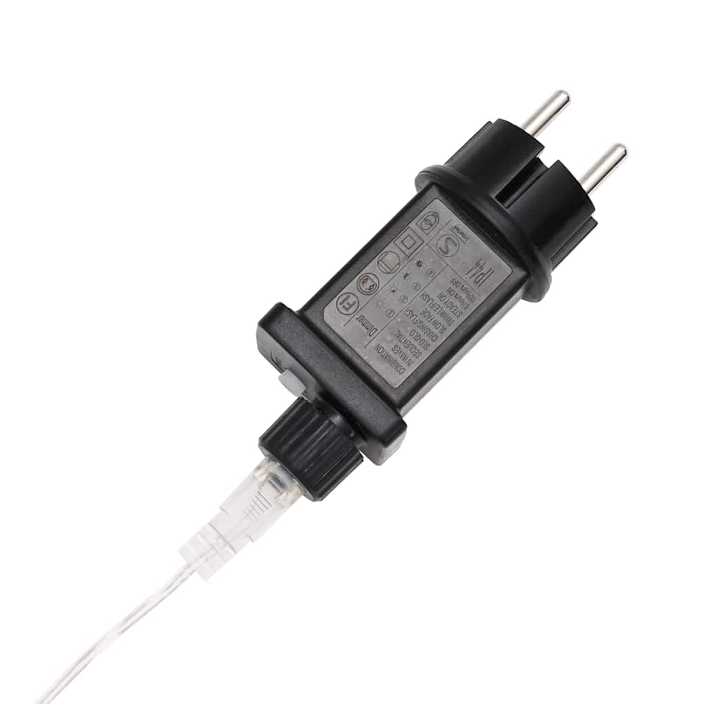 Lyskabel med 480 LED Kald Hvit 20 m PVC