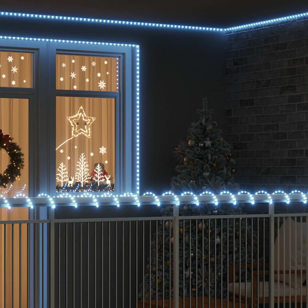 Lyskabel med 480 LED Kald Hvit 20 m PVC