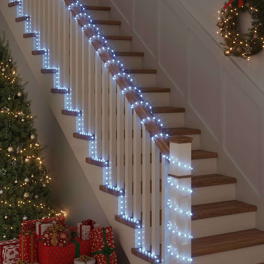 Lyskabel med 480 LED Kald Hvit 20 m PVC