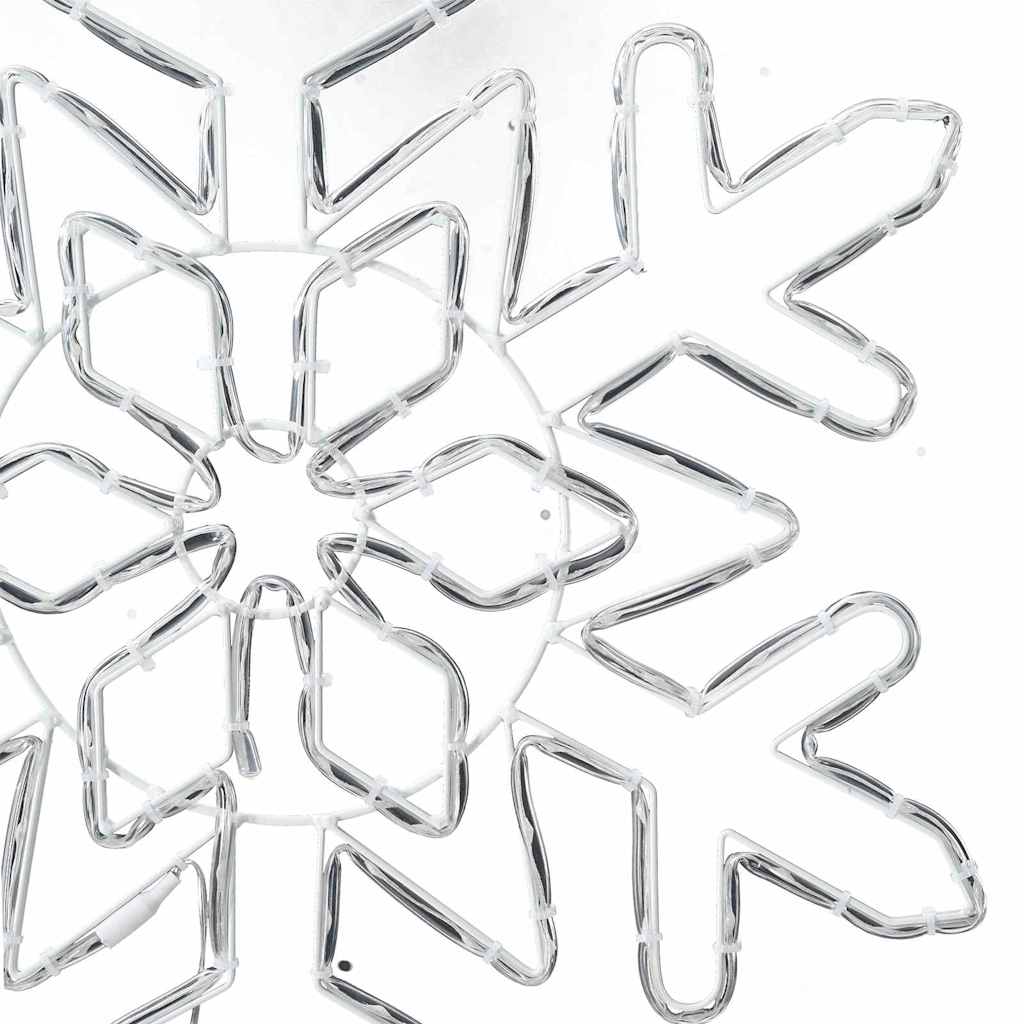 Jule Snøfnugg med 156 LED Blå 55.5 x 55.5 x 0.75 cm PVC
