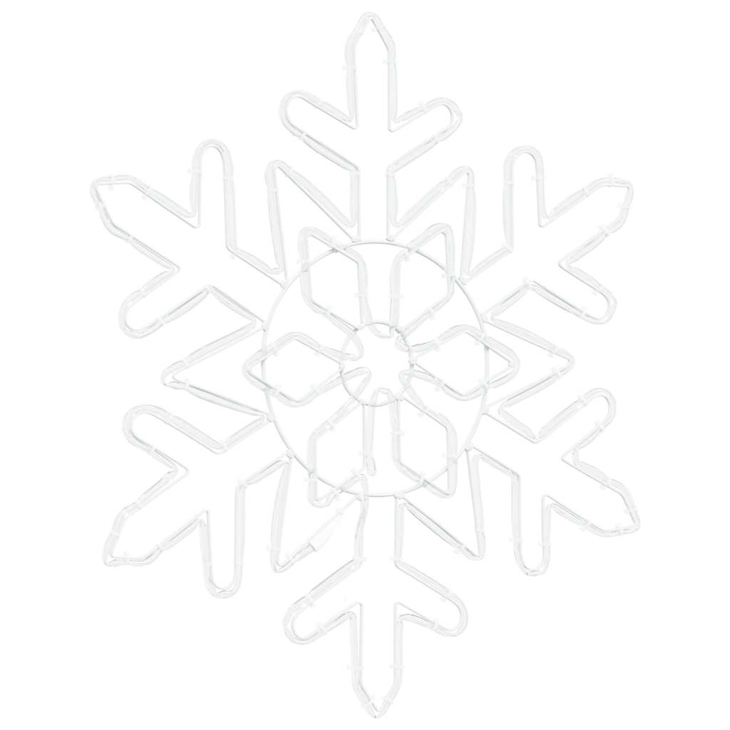 Jule Snøfnugg med 156 LED Blå 55.5 x 55.5 x 0.75 cm PVC