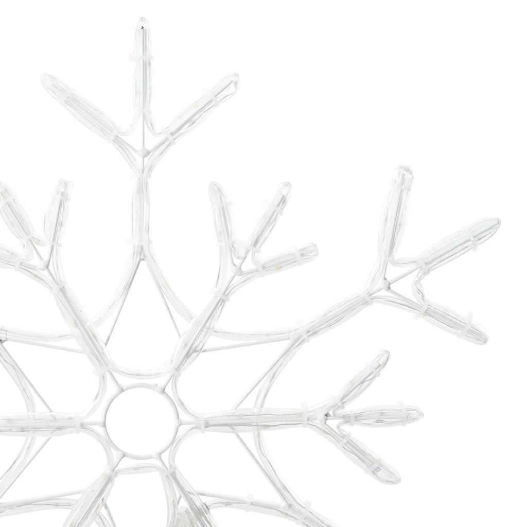 Jule Snøfnugg med 180 LED Varmhvit 56 x 49 x 0,7 cm PVC