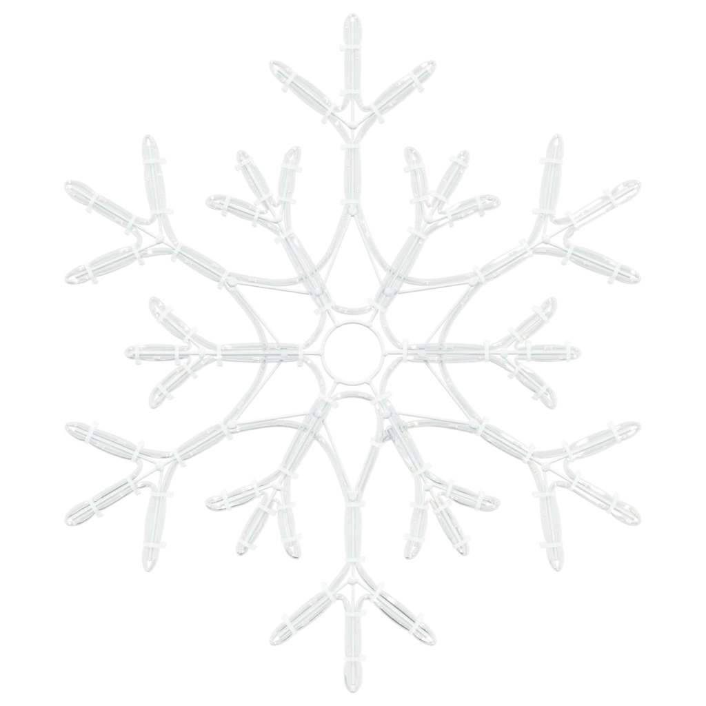 Jule Snøfnugg med 180 LED Varmhvit 56 x 49 x 0,7 cm PVC