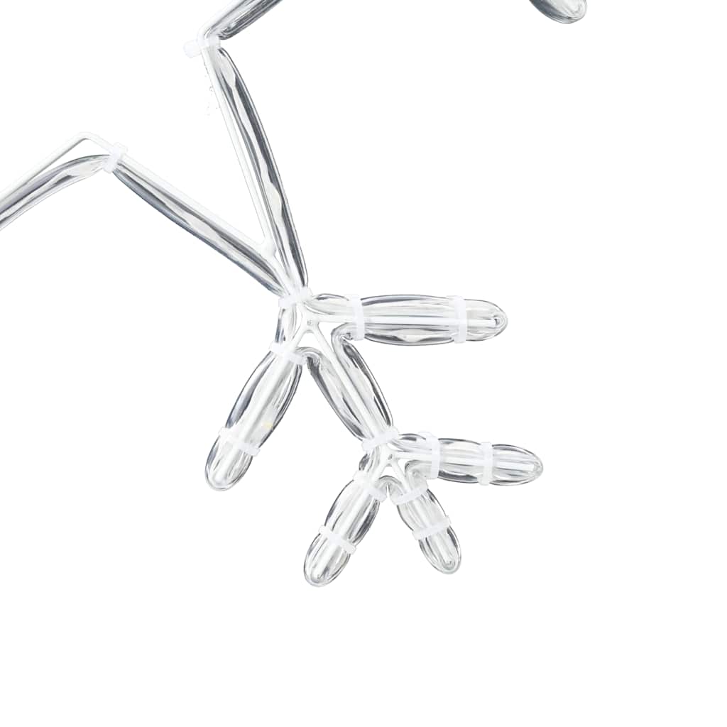 Jule Snøfnugg med 252 LED Varmhvit 45 x 38 cm PVC