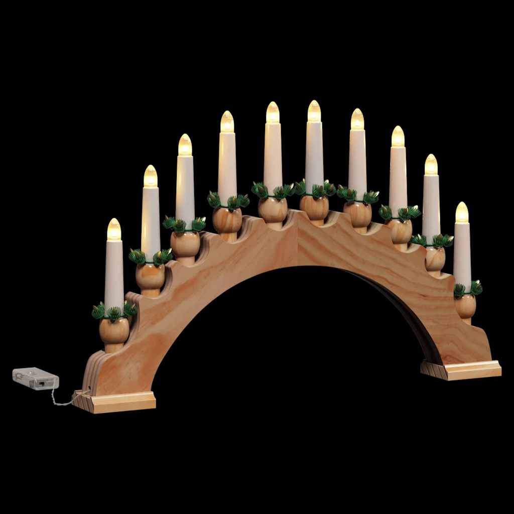 Julelys Bue med 10 LED Lys 3 pcs Brun 47 x 5 x 29 cm