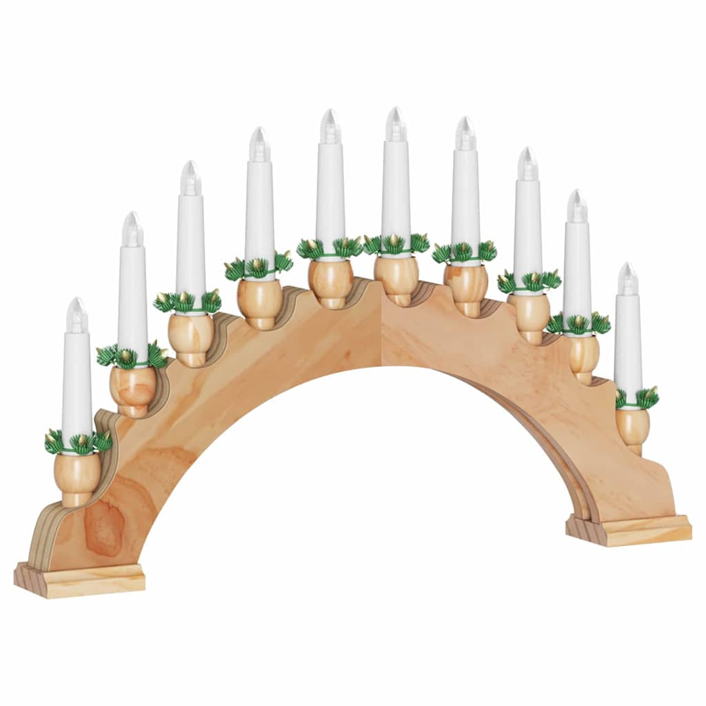 Julelys Bue med 10 LED Lys 3 pcs Brun 47 x 5 x 29 cm