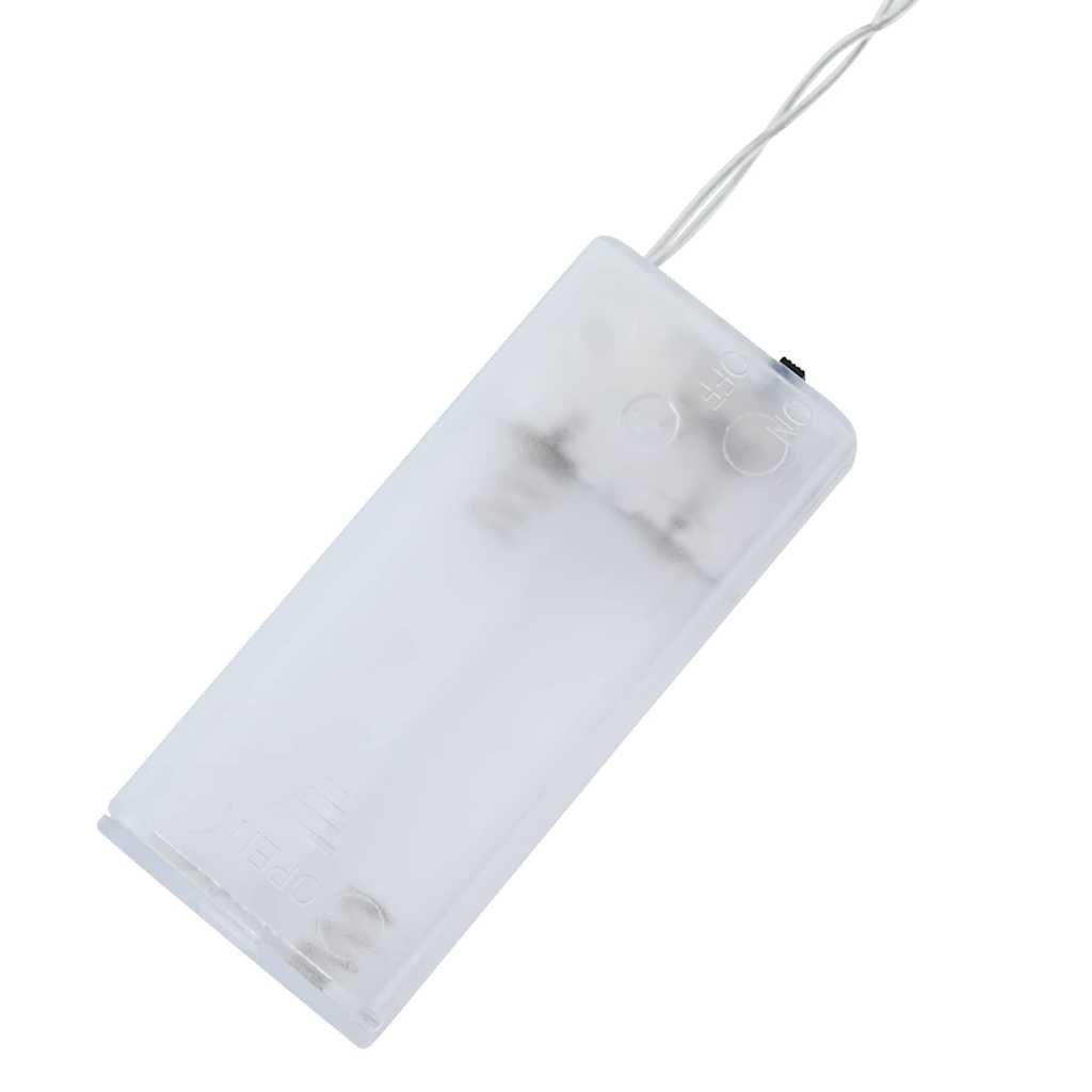 Julelys Bue med 10 LED Lys Hvit 47 x 5 x 29 cm Heltre furu