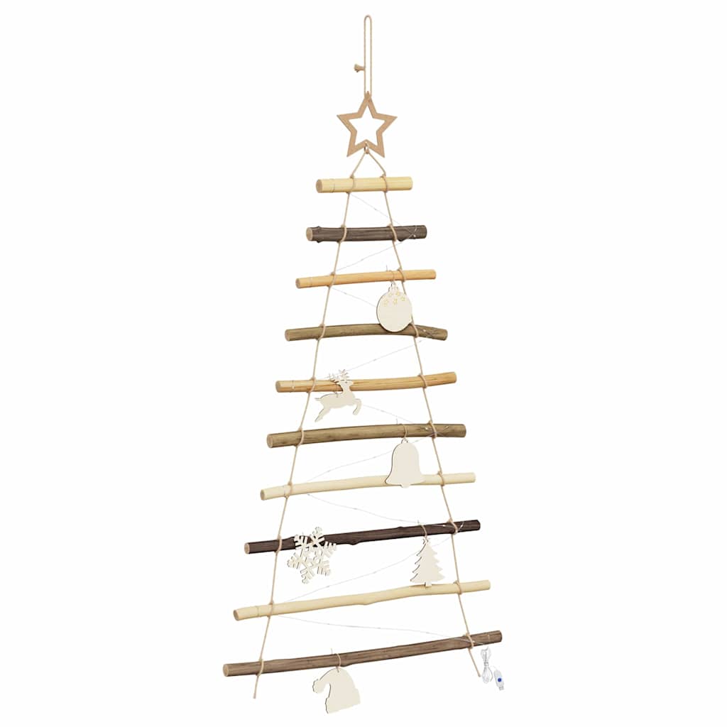 Juletre med 30 LED Naturlig 90 cm heltre ask