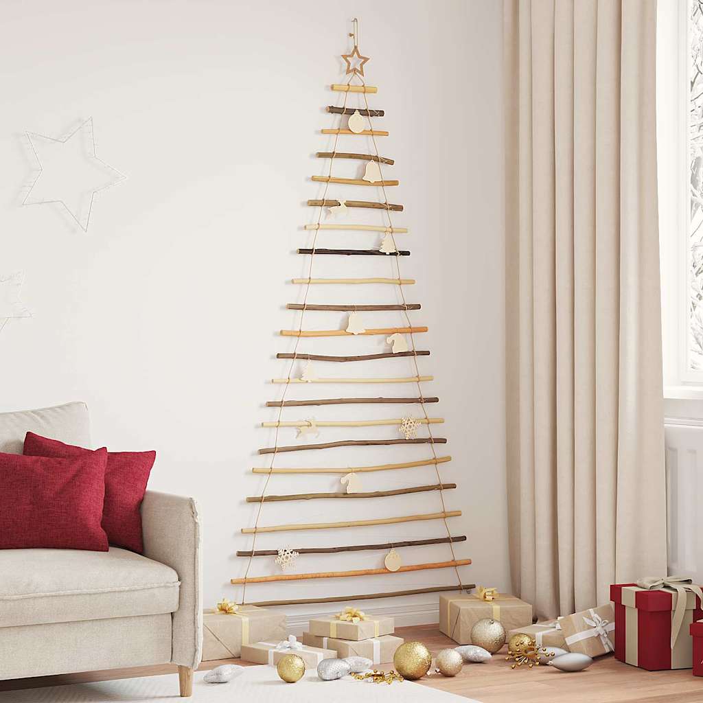 Juletre med 130 LED Naturlig 210 cm heltre ask