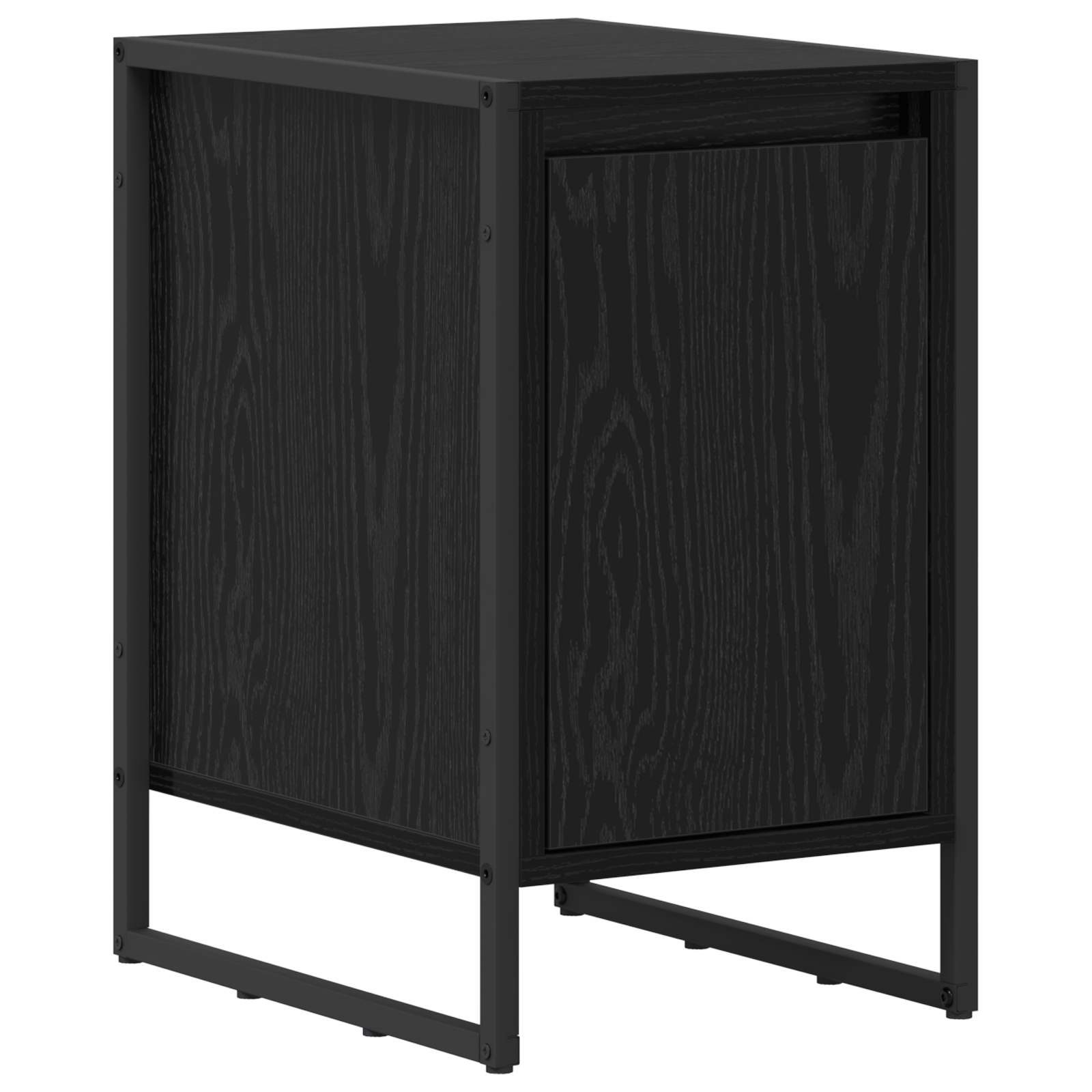 Nattbord Svart Eik 39,5 x 30 x 50 cm Konstruert tre