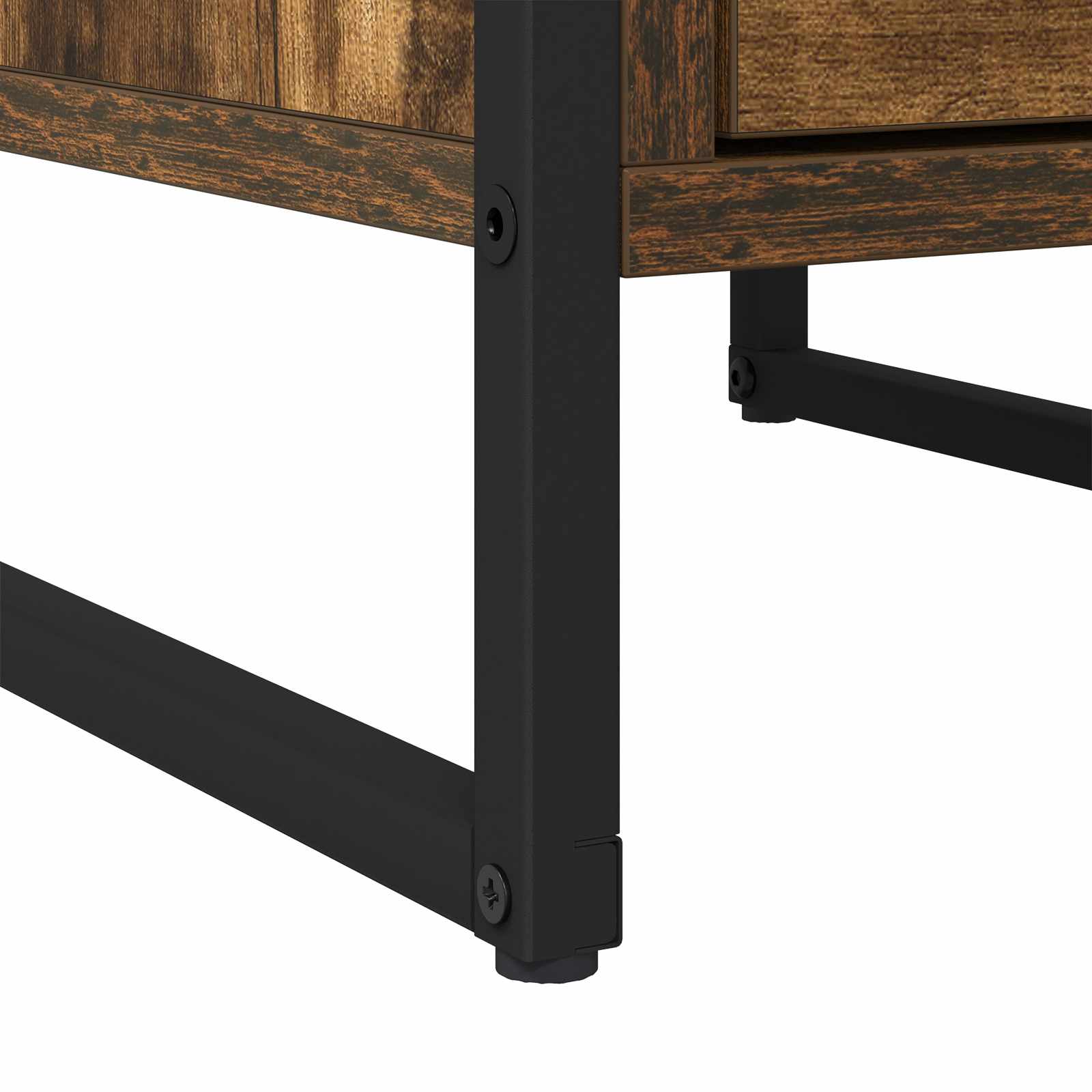 Nattbord 2 pcs Røyk Eik 39,5 x 30 x 50 cm Konstruert tre