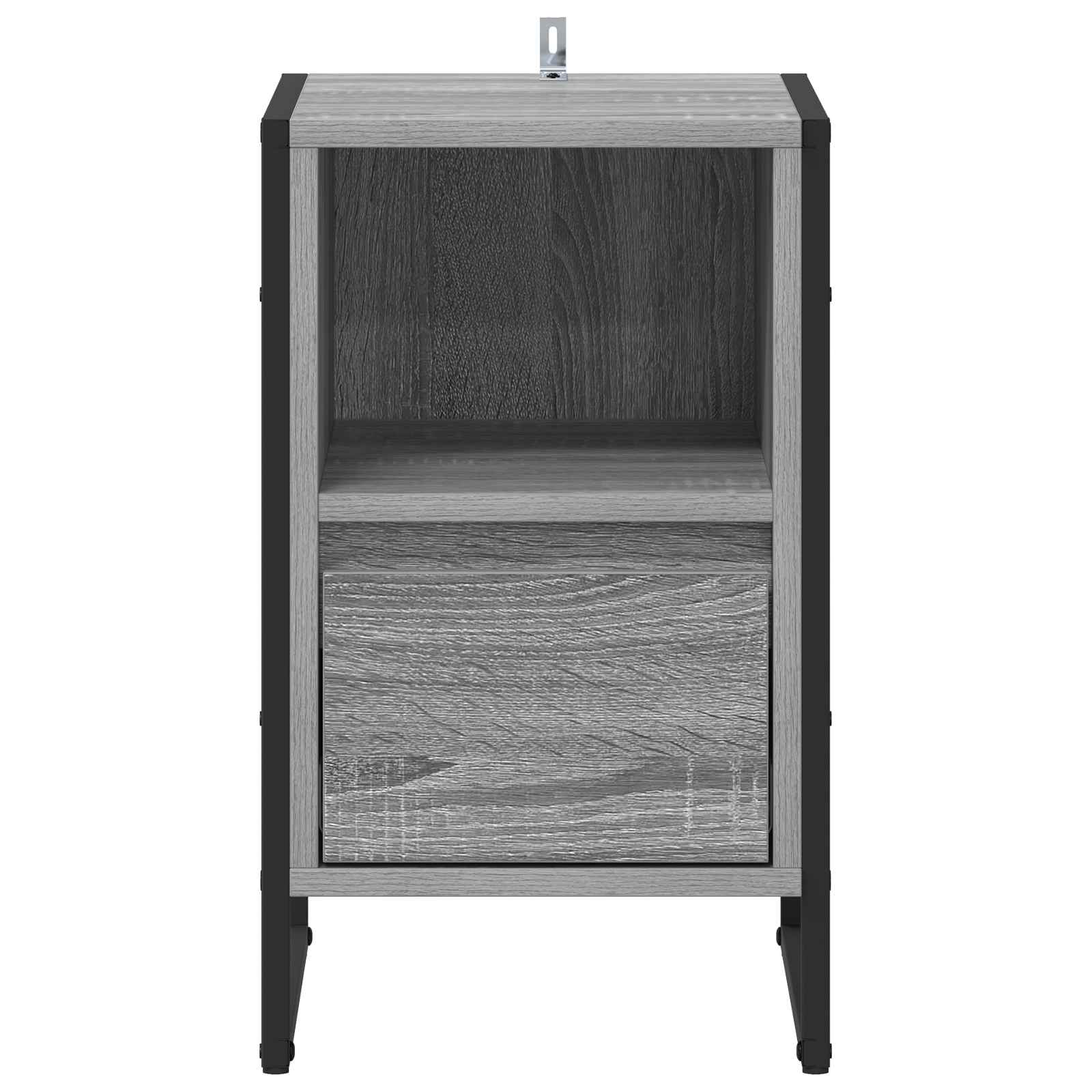 Nattbord med skuff Grå Sonoma 39,5 x 30 x 50 cm Konstruert tre