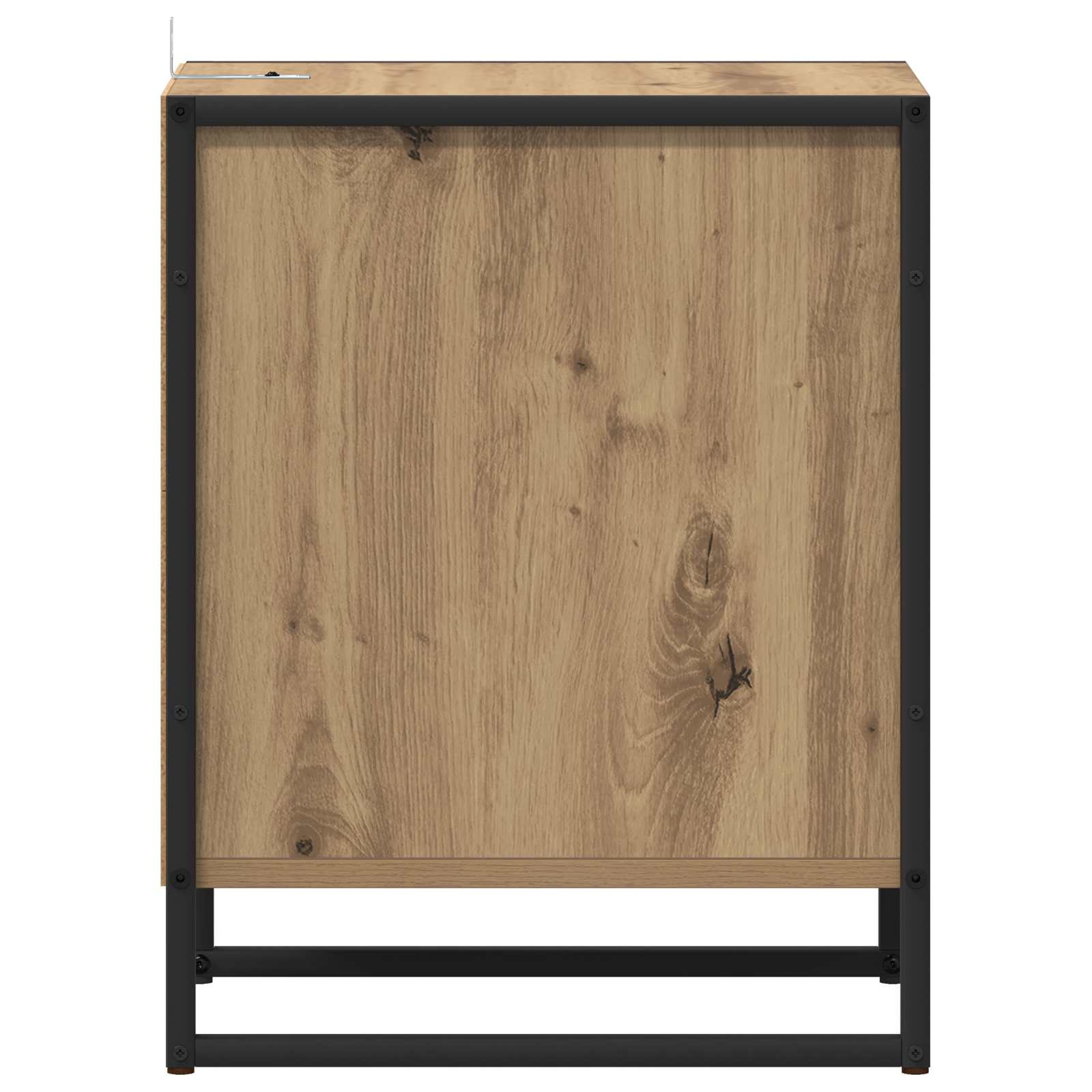 Nattbord 2 pcs Kunstnerisk Eik 39,5 x 30 x 50 cm Konstruert tre