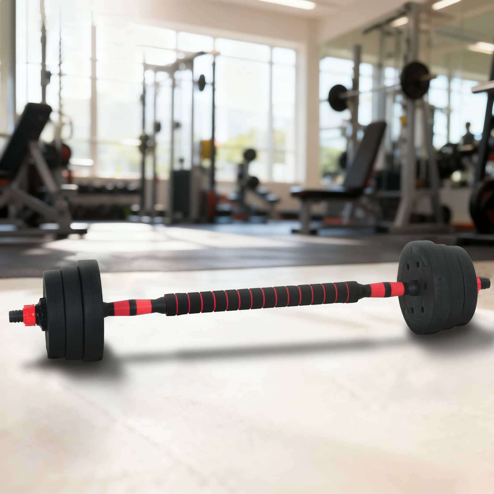 2-i-1 Manualsett Svart og Rød 121 x 19,5 x 19,5 cm