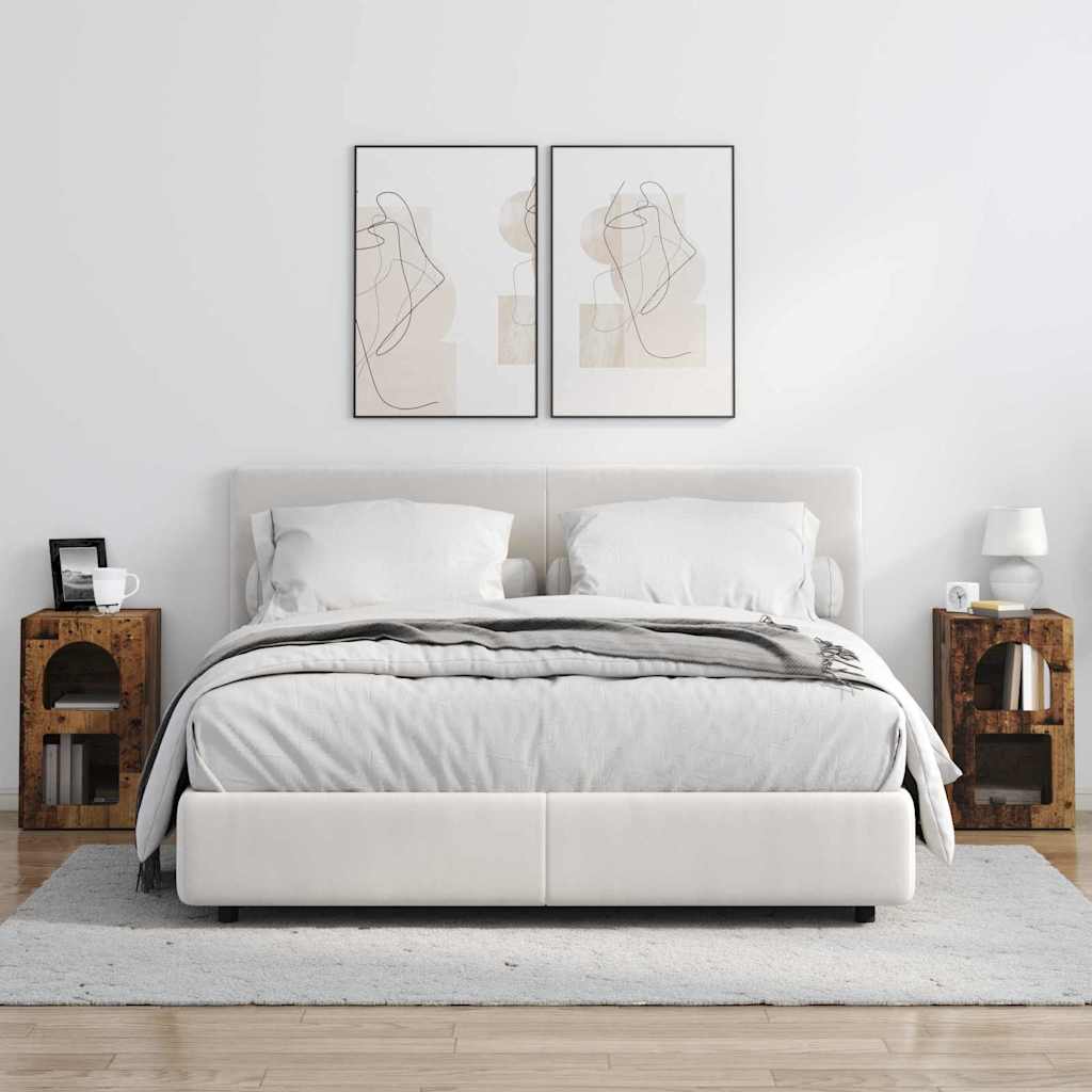 Nattbord 2 pcs Gammelt tre 29,5 x 35 x 50 cm Konstruert tre