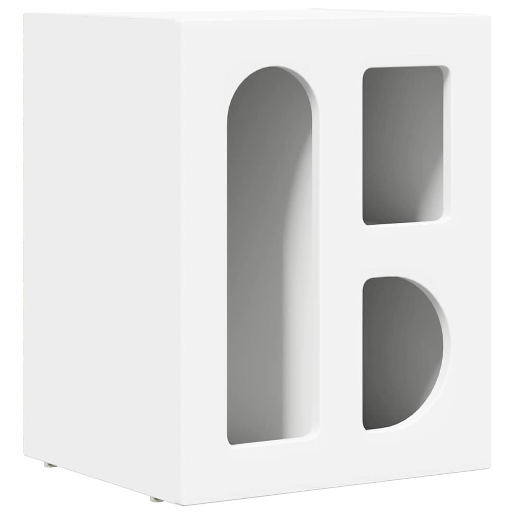 Nattbord 2 pcs Hvit 40 x 35 x 50 cm Konstruert tre