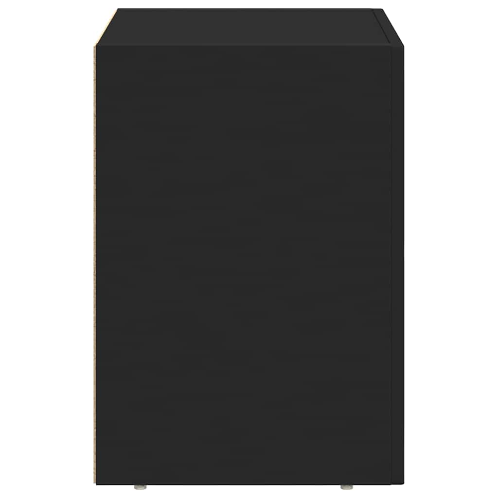 Nattbord Svart 40 x 35 x 50 cm Konstruert tre