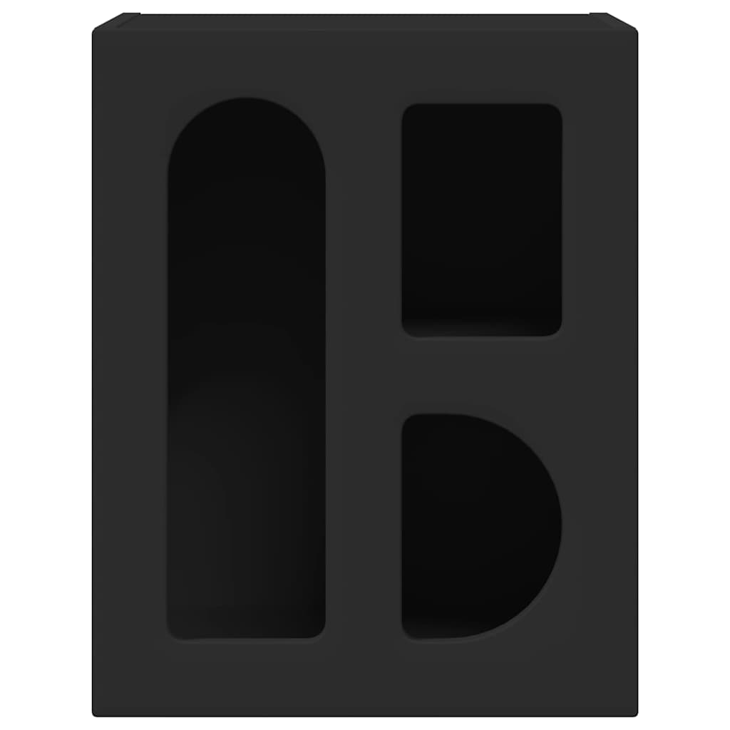 Nattbord 2 pcs Svart 40 x 35 x 50 cm Konstruert tre