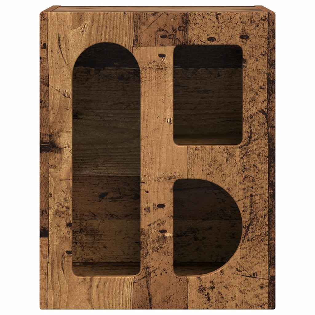 Nattbord Gammelt tre 40 x 35 x 50 cm Konstruert tre