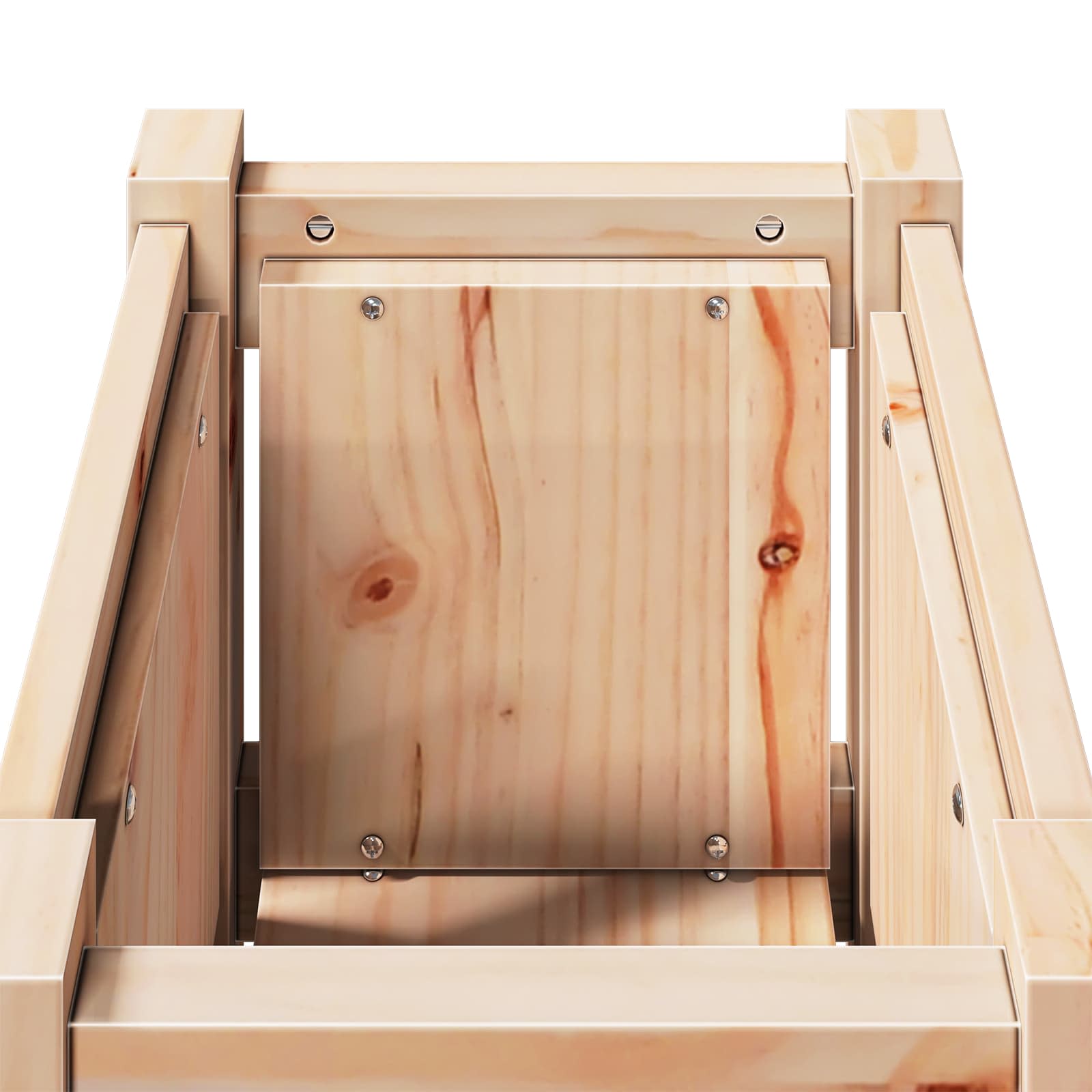 Hageblomsterpotte Natur 31 x 31 x 70 cm Massiv furu