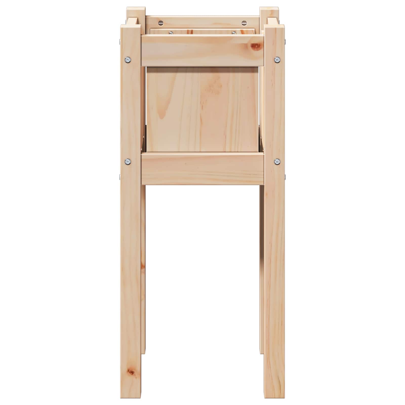 Hageblomsterpotte Natur 31 x 31 x 70 cm Massiv furu