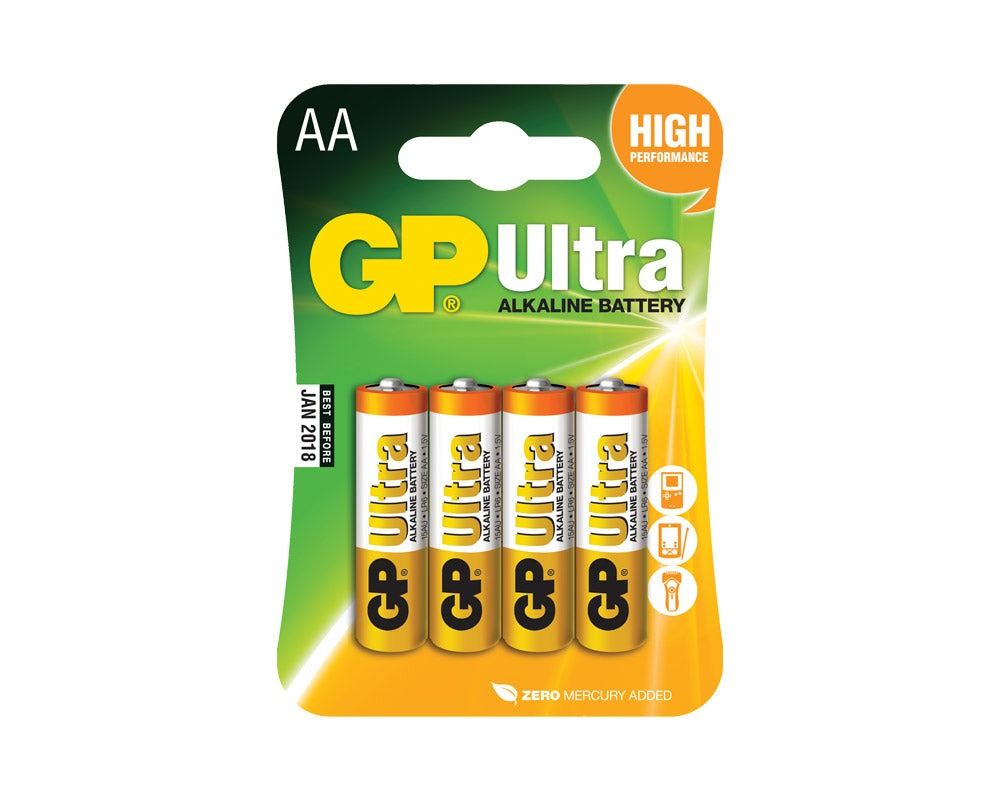 Batteri GP Ultra LR6/AA alkalisk 1,5V 10stk - Hjem & Fritidsshoppen.no
