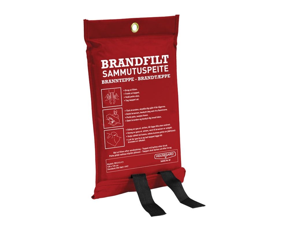 Brannteppe Housegard 120x120cm - Sikkerhetsutstyr for camping - Hjem & Fritidsshoppen.no