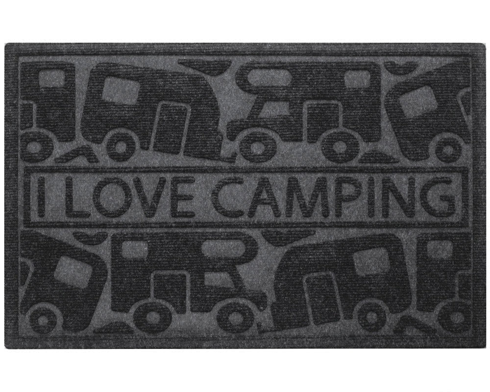 Dørmatte Arisol Kera Camp 60x40cm svar - Kundefavoritt! - Hjem & Fritidsshoppen.no