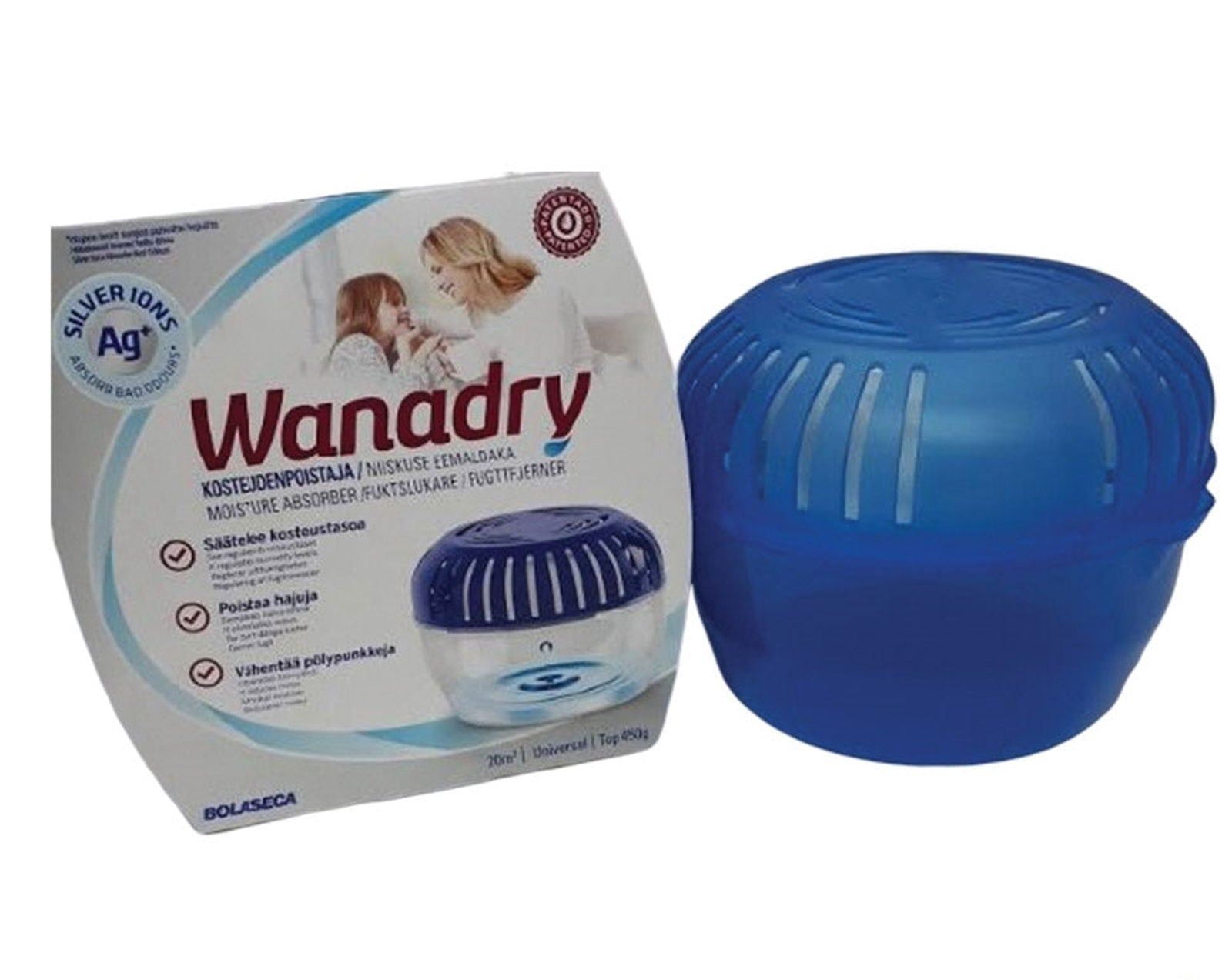 Fuktslukerpakke - Wanadry fuktsluker og ekstra refill - Hjem & Fritidsshoppen.no