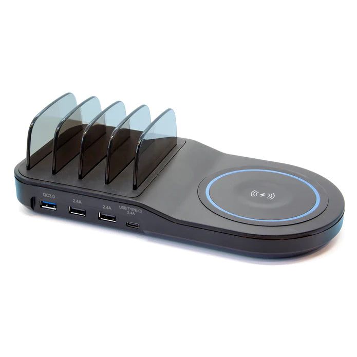 Multilader - ladestasjon med QC3.0 og Smart IC - Hjem & Fritidsshoppen.no