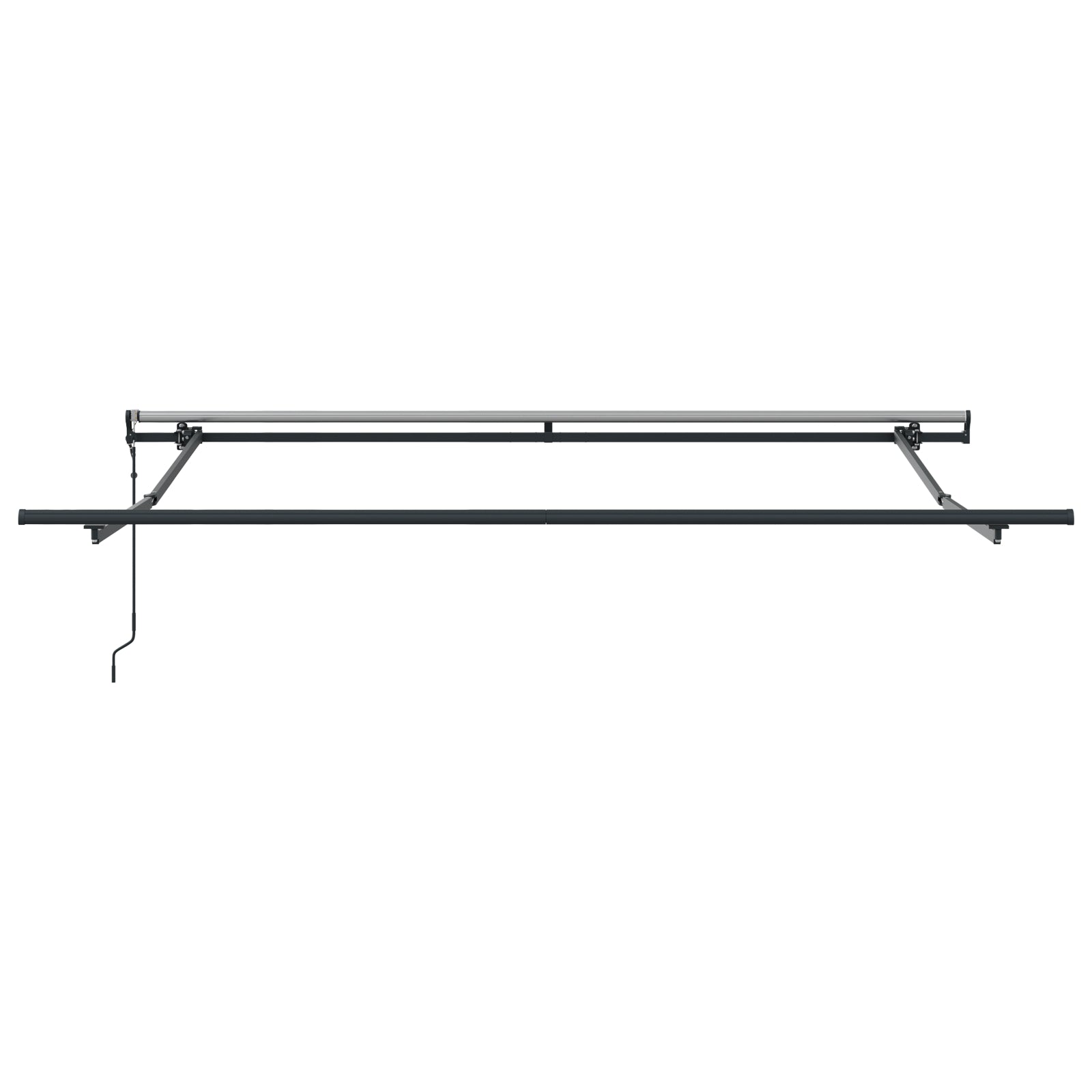 Automatisk Uttrekkbar Markise Hvit 350x250 cm, vidaXL Markise Erstatningsstoff for 3.5x2.5 m Ramme Hvit