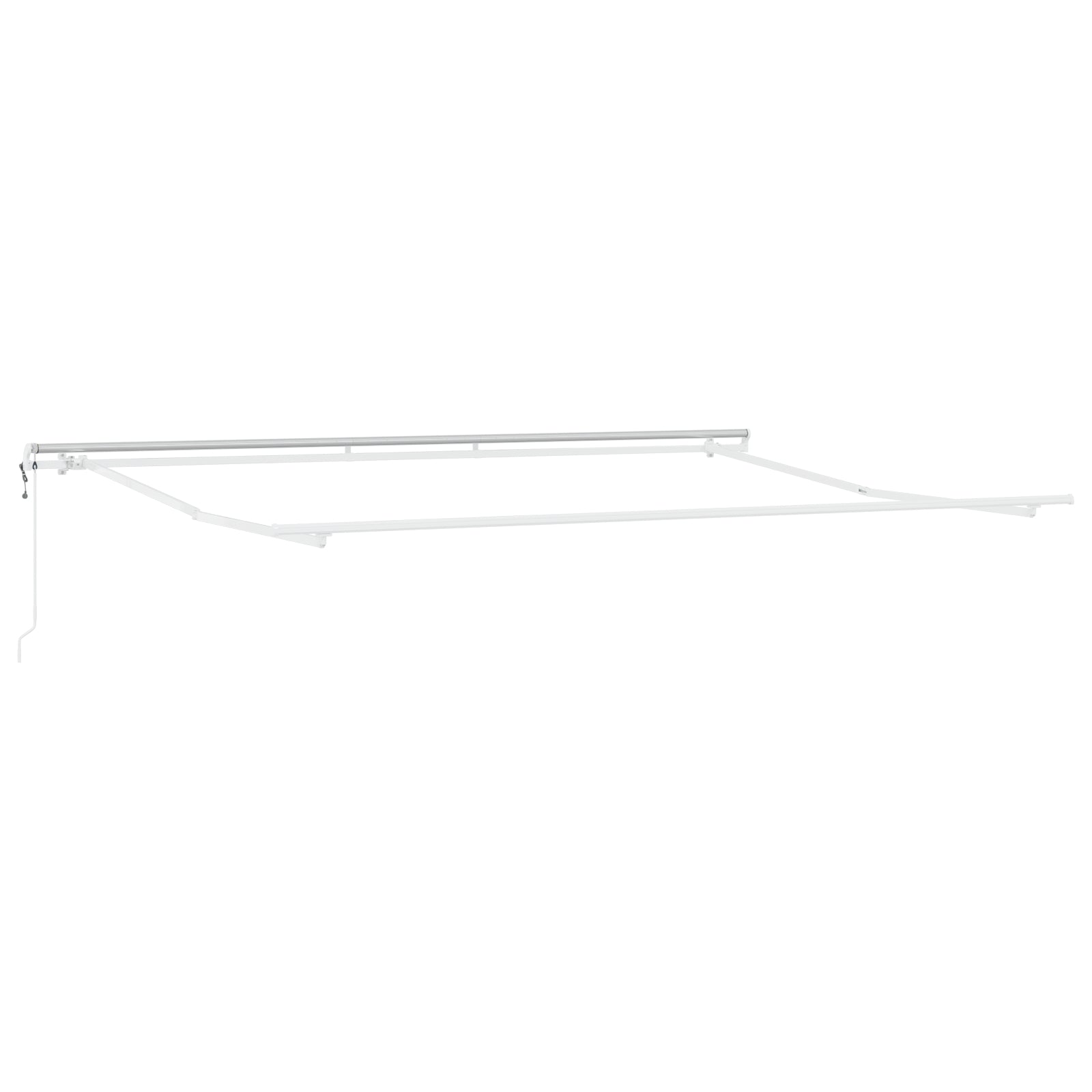 automatisk uttrekkbar markise rød 400x350 cm, vidaXL markise erstatningsstoff for 4x3,5 m ramme rød