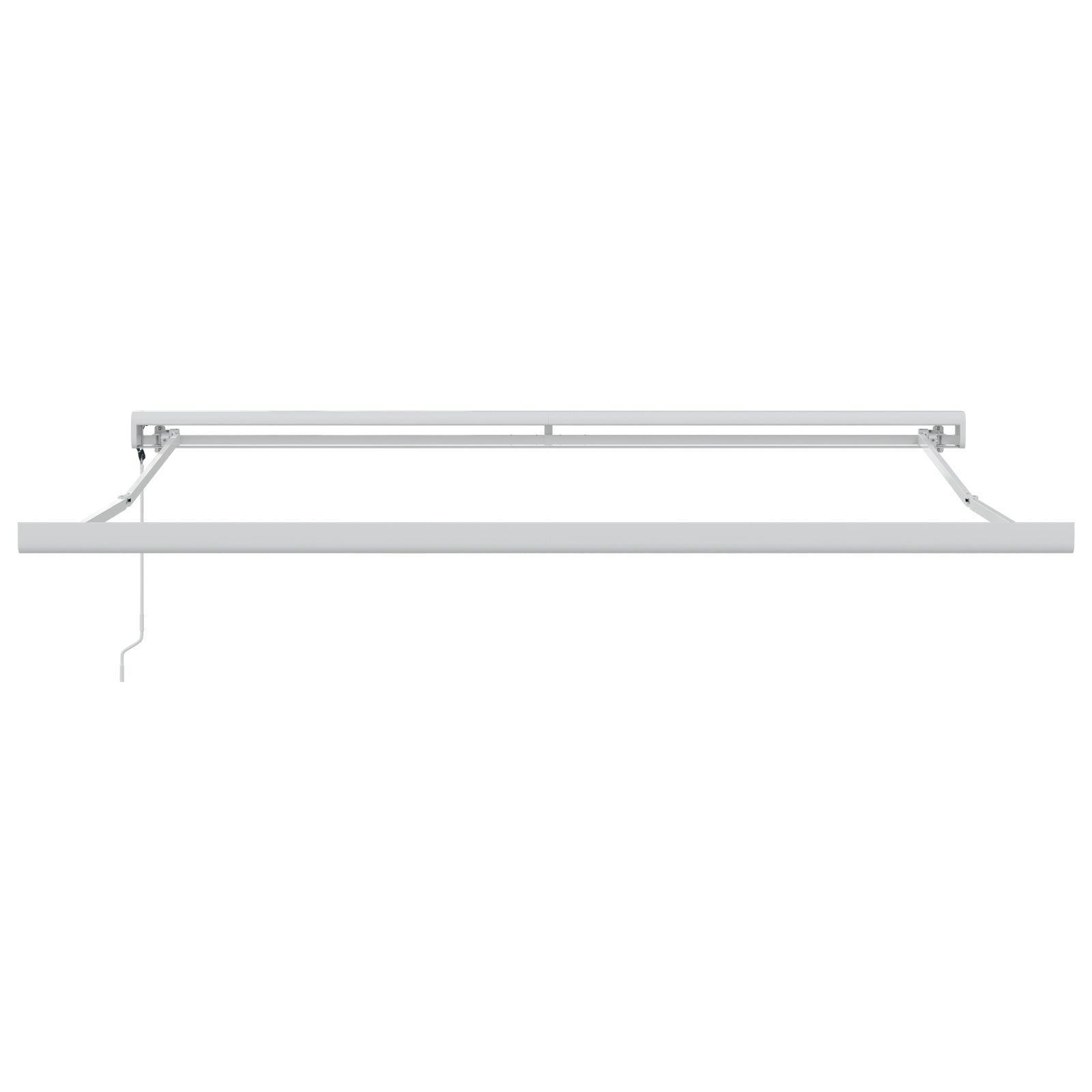Automatisk Uttrekkbar Markise Lysegrå 350x250 cm, vidaXL Markisesengetøy for 3.5x2.5 m ramme Lysegrå