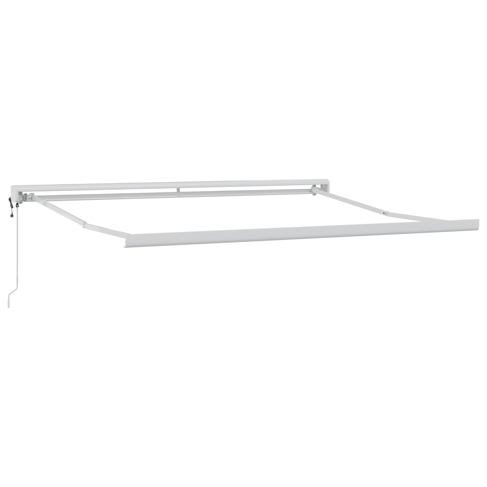 Automatisk Uttrekkbar Markise Rød 350x250 cm, vidaXL Markise Erstatningsstoff for 3.5x2.5 m Ramme Rød