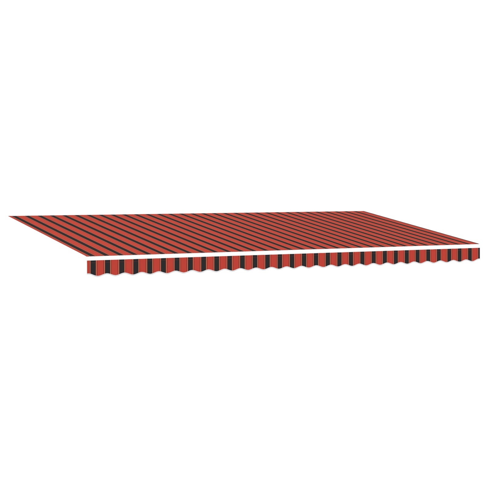 Automatisk Uttrekkbar Markise med LED Oransje og Brun 600x300 cm