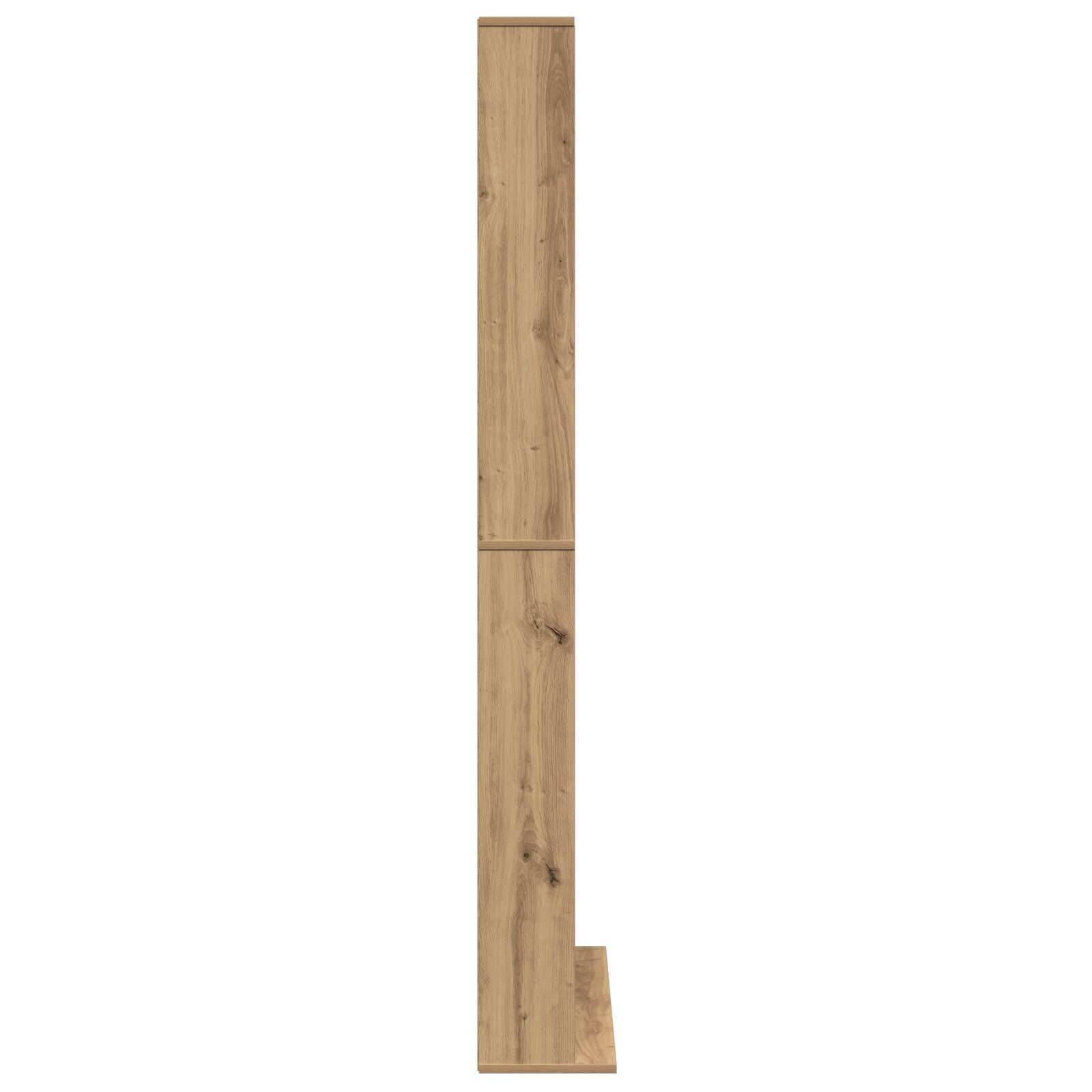 CD skap i Artisan Eik - 101x23x177.5 cm laget av konstruert tre