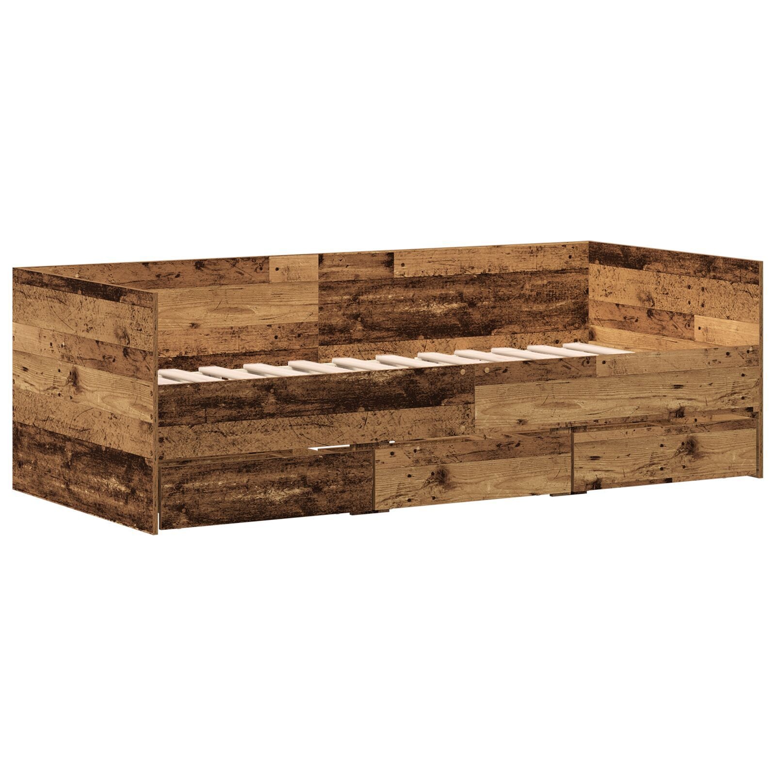 Dagbed Gammelt tre Konstruert tre 90 x 190 cm Solid Dagbed