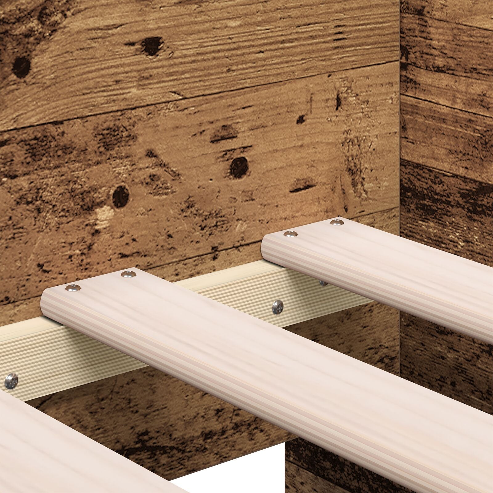 Dagbed Gammelt tre Konstruert tre 90 x 190 cm Solid Dagbed