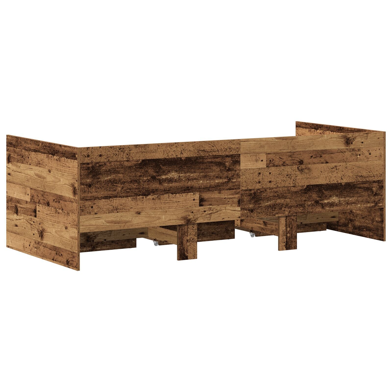 Dagbed Gammelt tre Konstruert tre 90 x 190 cm Solid Dagbed