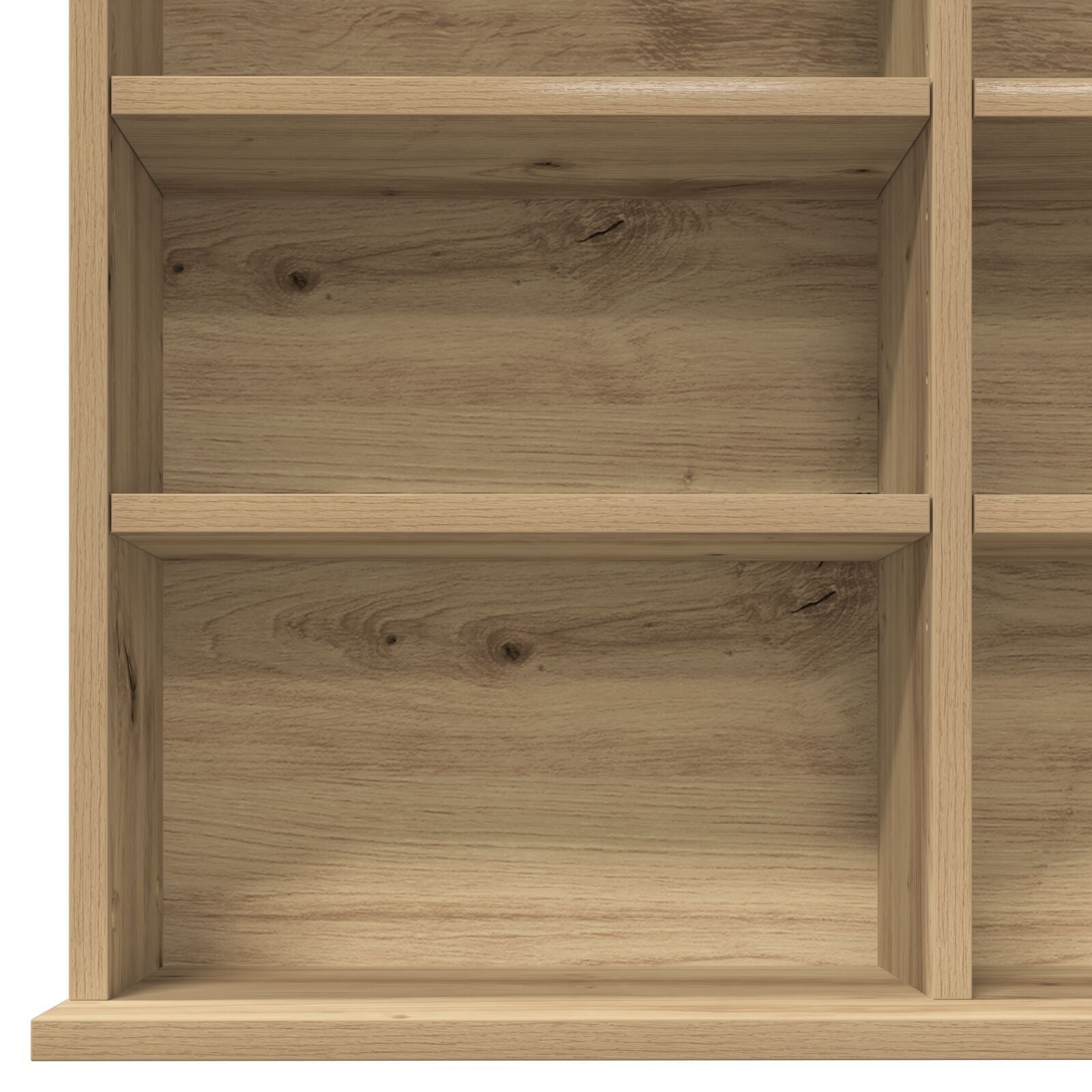 CD skap i Artisan Eik - 101x23x177.5 cm laget av konstruert tre