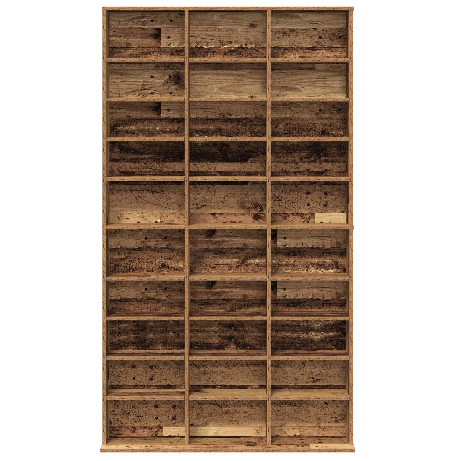 CD-skap - Gammelt Tre - 101x23x177,5 cm - Konstruert Tre