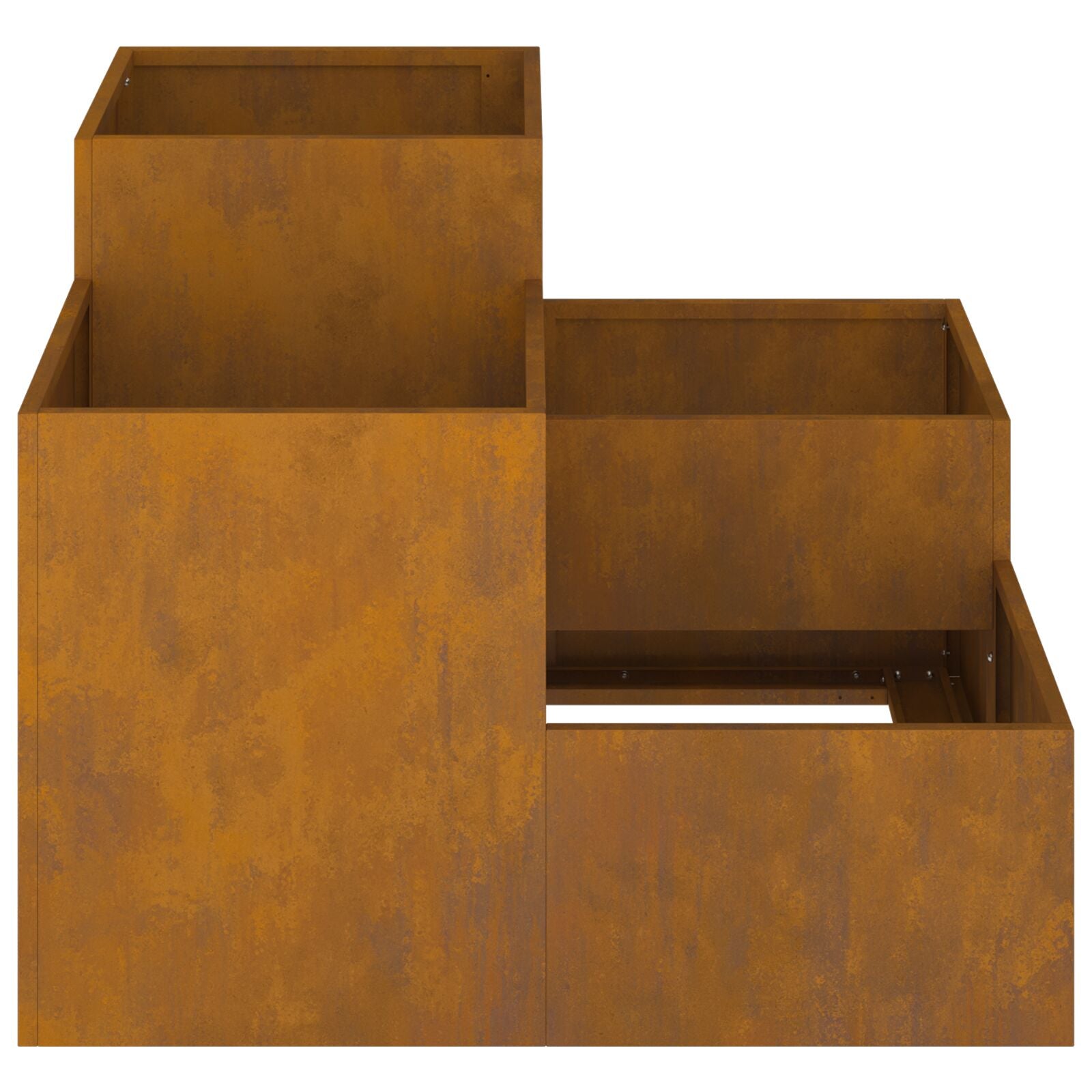 Hagekasse 100x100x60 cm Værbestandig Stål