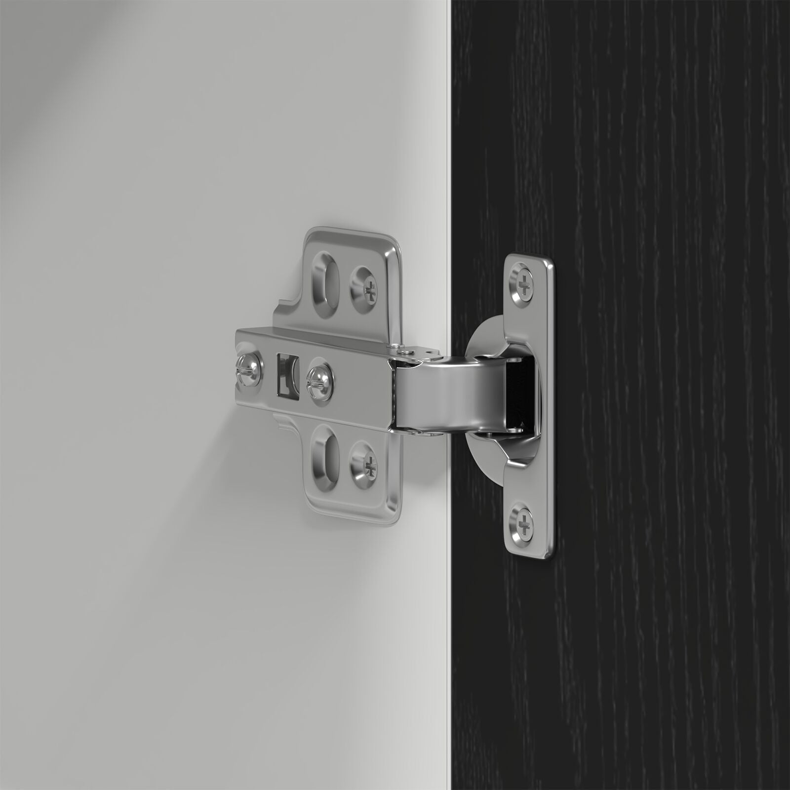 Sort Eik Hengende Skap - 80x31x60 cm - Laget av Konstruert Tre