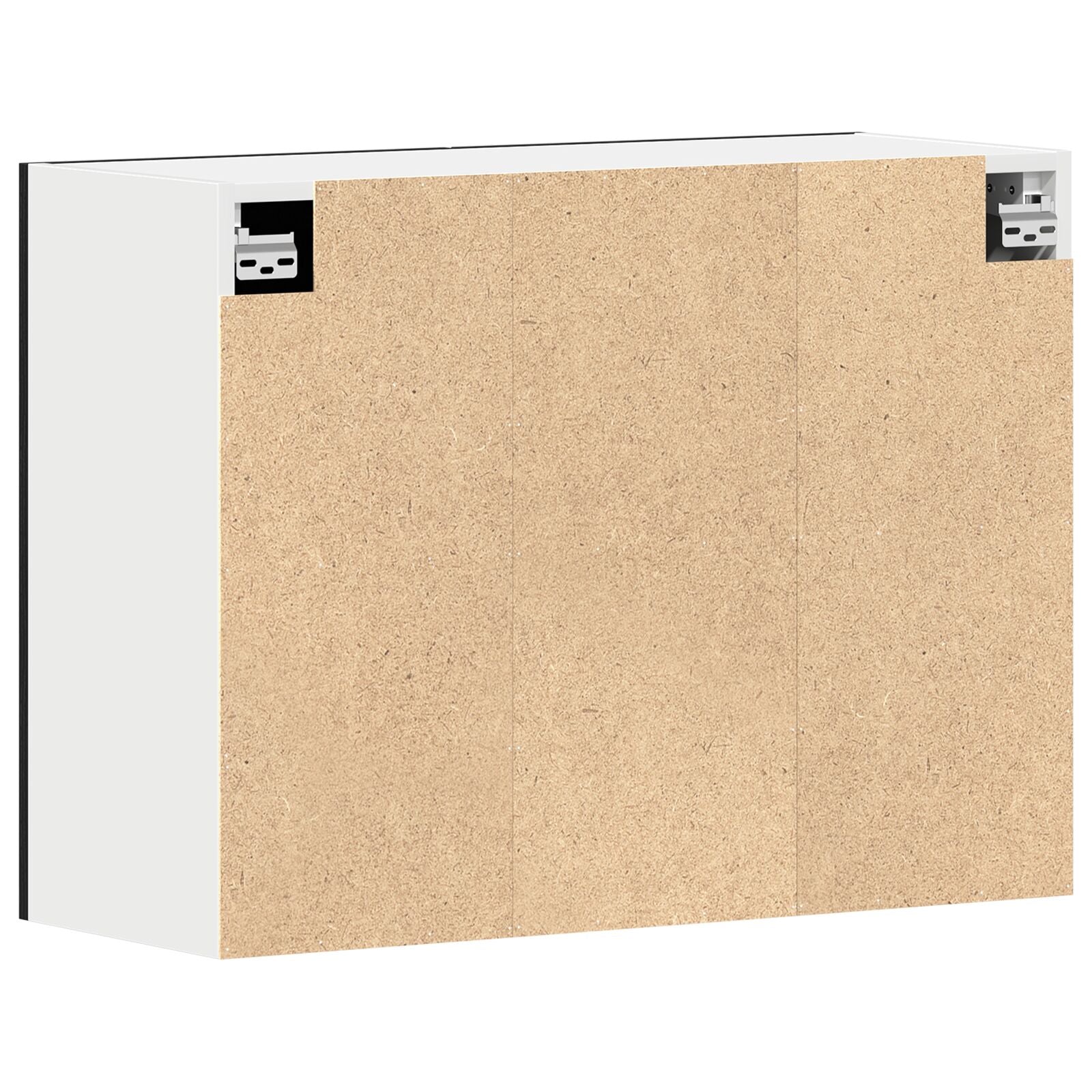 Sort Eik Hengende Skap - 80x31x60 cm - Laget av Konstruert Tre