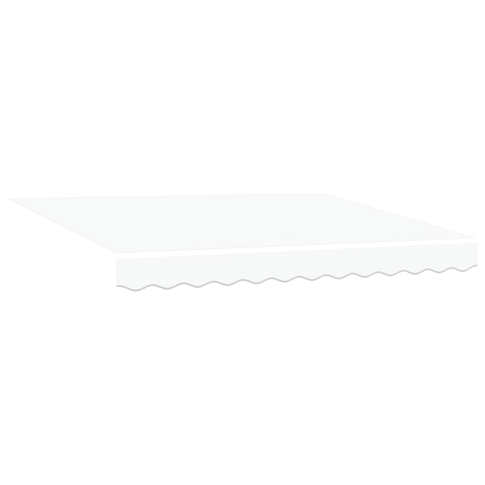 Automatisk Uttrekkbar Markise Hvit 300x250 cm, vidaXL Markise erstatningsstoff for 3x2.5 m ramme Hvit