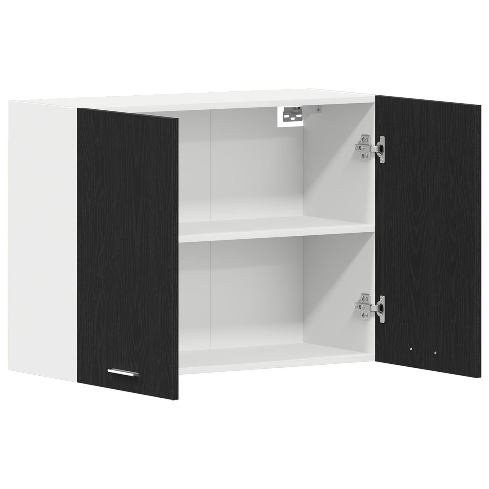 Sort Eik Hengende Skap - 80x31x60 cm - Laget av Konstruert Tre